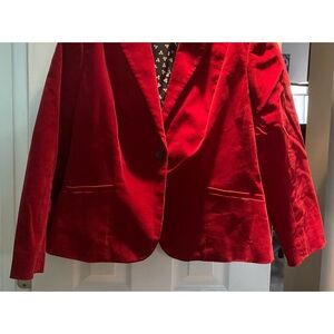 Red Corduroy Lined Jacket